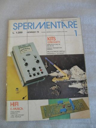 Sperimentare rivista elettronica anni '70