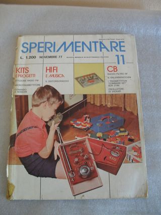 Sperimentare rivista elettronica anni '70