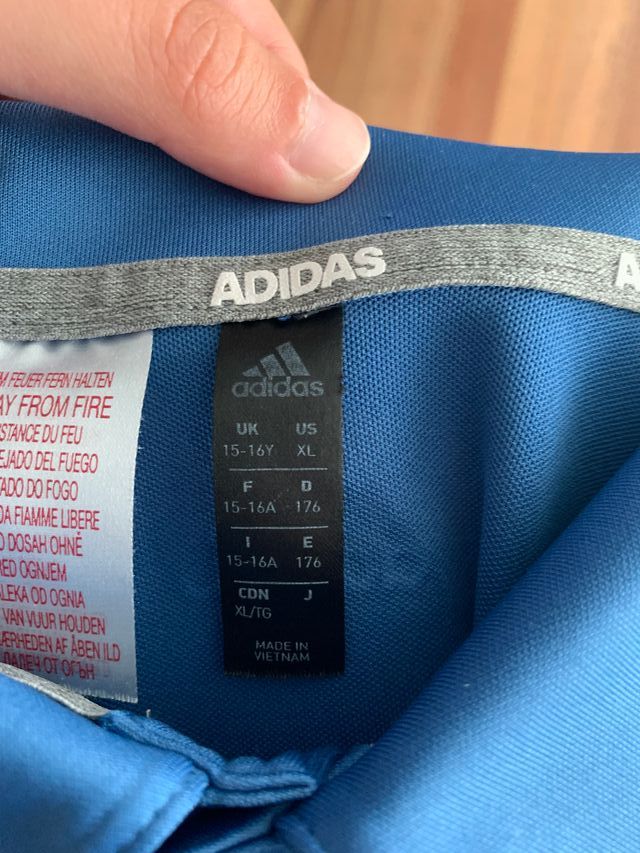 Polo Adidas azul claro - Hombre