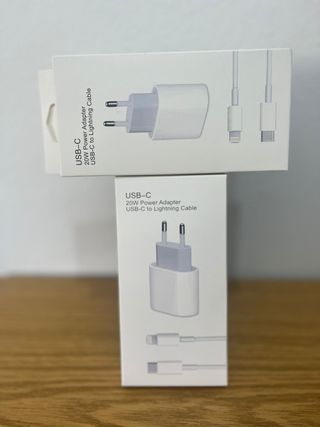 2x Cargador sin marca ORIGINALES 20W USB-C