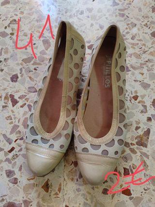 Zapatos Pitillos beige mujer 41