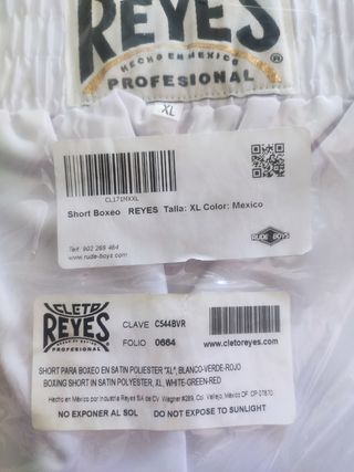 Short Boxeo Reyes XL Blanco
