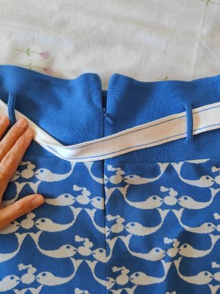 Falda azul y blanca - verano