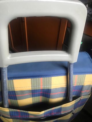 Carrito compra plegable - tejido