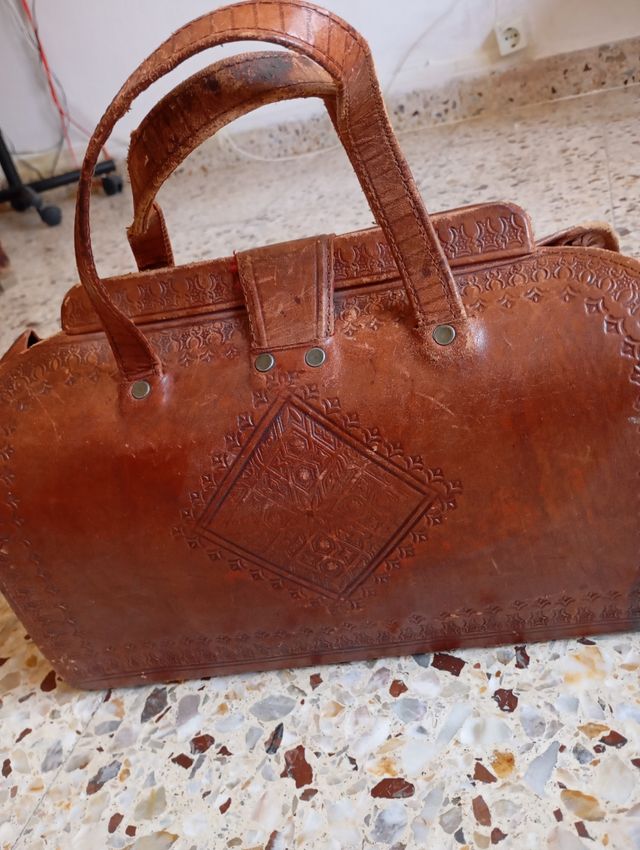 Bolso-maletin Piel Vintage
