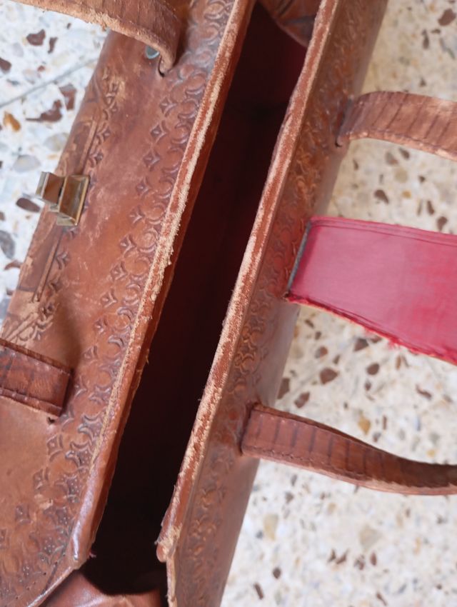 Bolso-maletin Piel Vintage