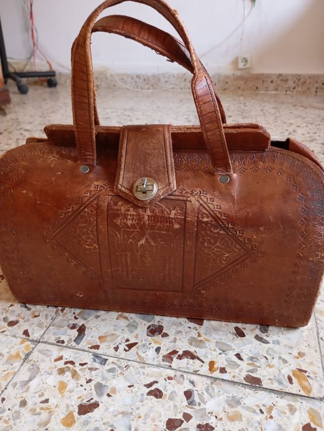 Bolso-maletin Piel Vintage