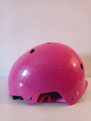 Casco bici niño Oxelo rosa 4-7 años