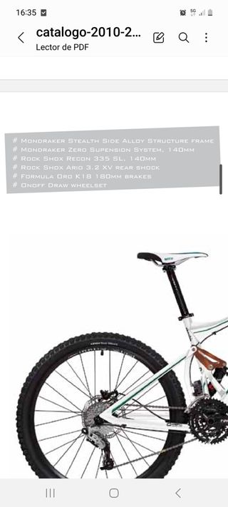 Bicicleta Mondraker Foxy. ENDURO. DOBLE SUSPENSIÓ
