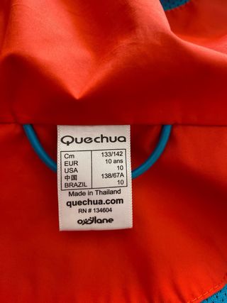 Chaqueta Quechua niño naranja