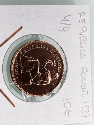 Moneda 50 céntimos España 1937