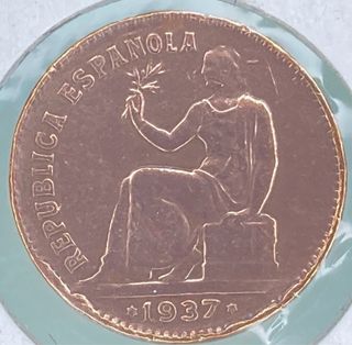 Moneda 50 céntimos España 1937