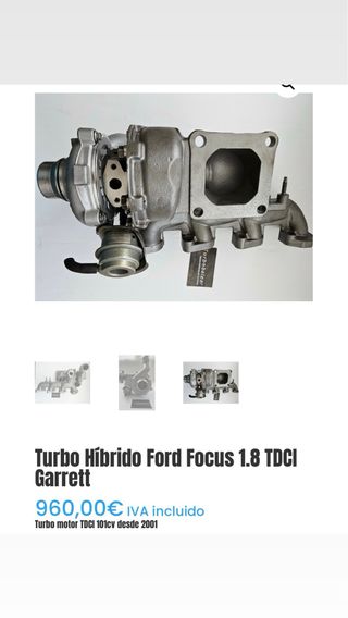 Turbo Garrett Focus 1.8 TDCi
