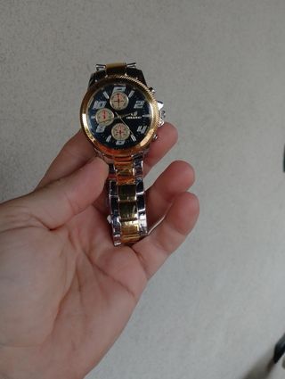Orologio uomo quarzo oro/argento