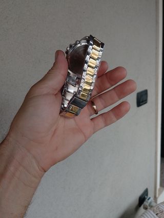 Orologio uomo quarzo oro/argento