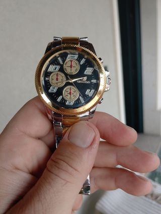 Orologio uomo quarzo oro/argento