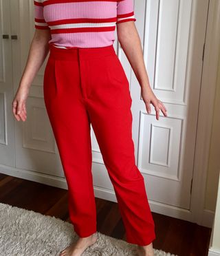 Pantalón rojo Zara Nuevo 38