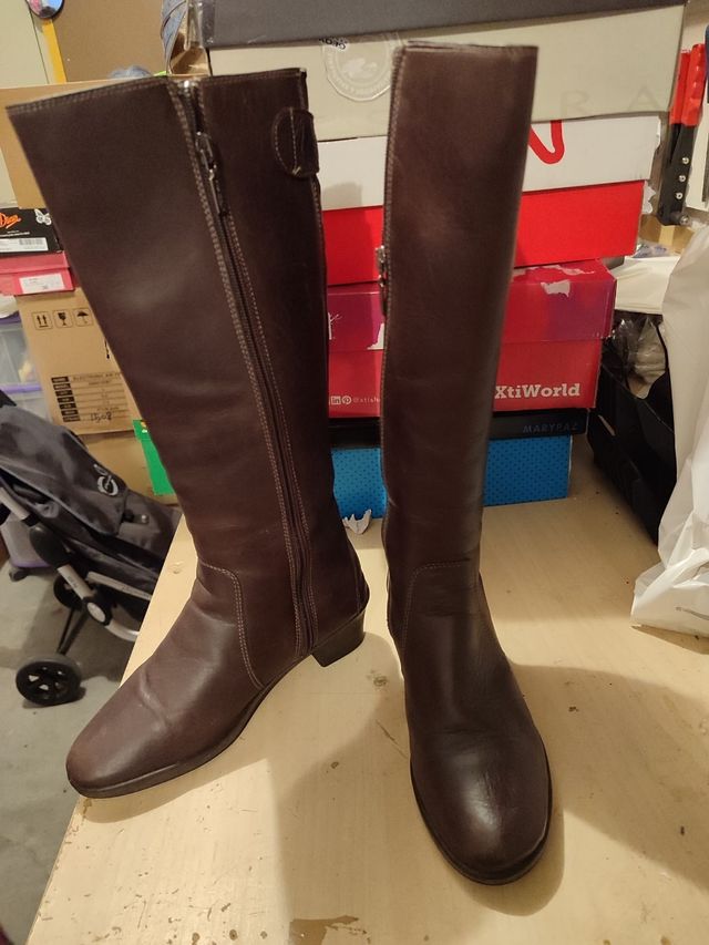 Botas Marrón Piel - Talla 36