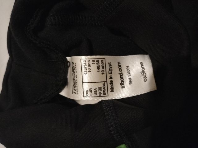 Camiseta licra deportiva par niñ@ talla 10