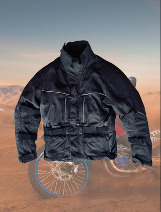 Giacca moto nera tg.M