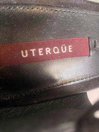 Sandalias Uterqüe tacón negro