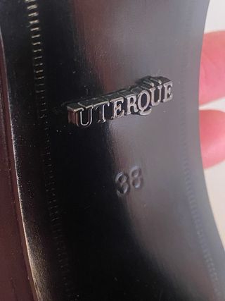 Sandalias Uterqüe tacón negro