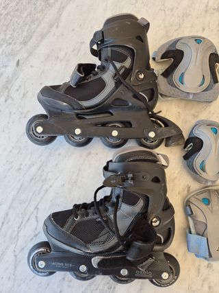 Patines Oxelo Active Fit 3 + protecciones