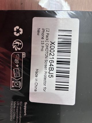Pellicola vetro OMOTON iPhone 15 Pro