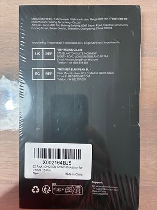 Pellicola vetro OMOTON iPhone 15 Pro