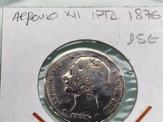 Moneda 1 Peseta Alfonso XII 1876