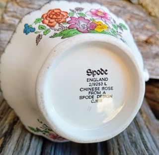 Lattiera Spode England Chinese Rose Vintage 
