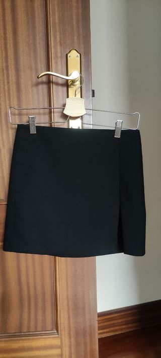 Minifalda vestir negra Bershka XS