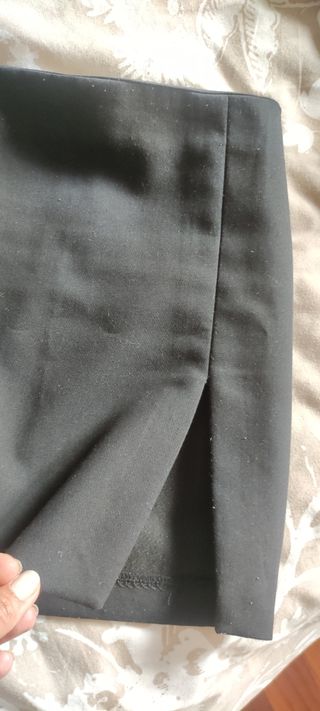 Minifalda vestir negra Bershka XS