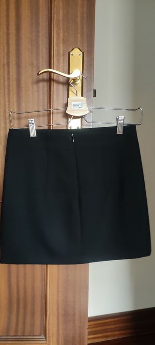 Minifalda vestir negra Bershka XS