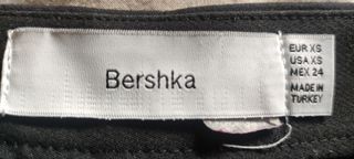 Minifalda vestir negra Bershka XS