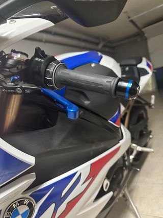 Manetas y contrapesos BMW S1000RR azules