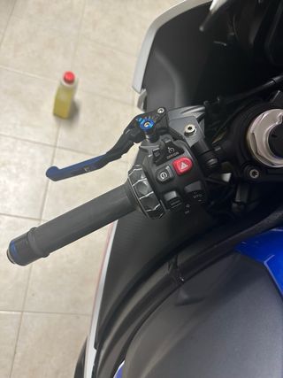 Manetas y contrapesos BMW S1000RR azules