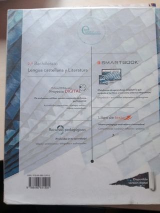 Lengua castellana y Literatura 2.º Bachillerato.