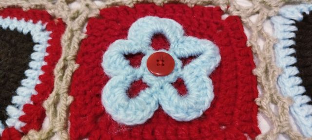 MANTA DE GANCHILLO ARTESANAL