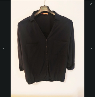 Camicia blu navy Bershka tg M