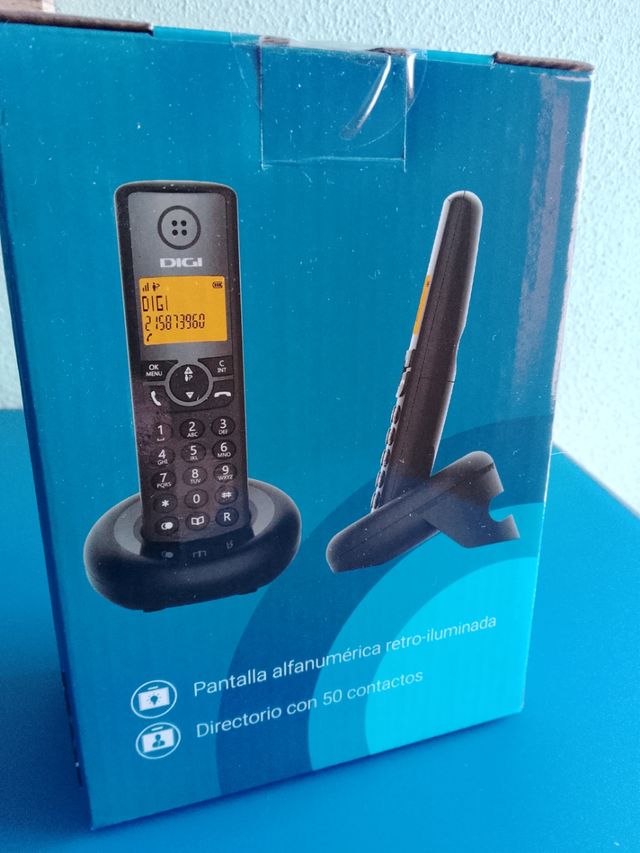 Teléfono inalámbrico DIGI - Negro