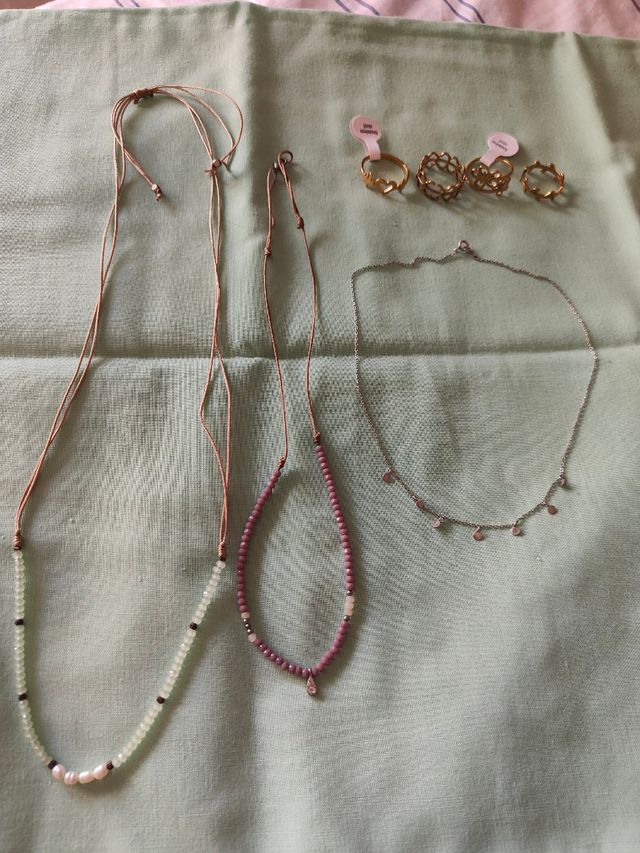 Colgantes y anillos acero diferente midas.