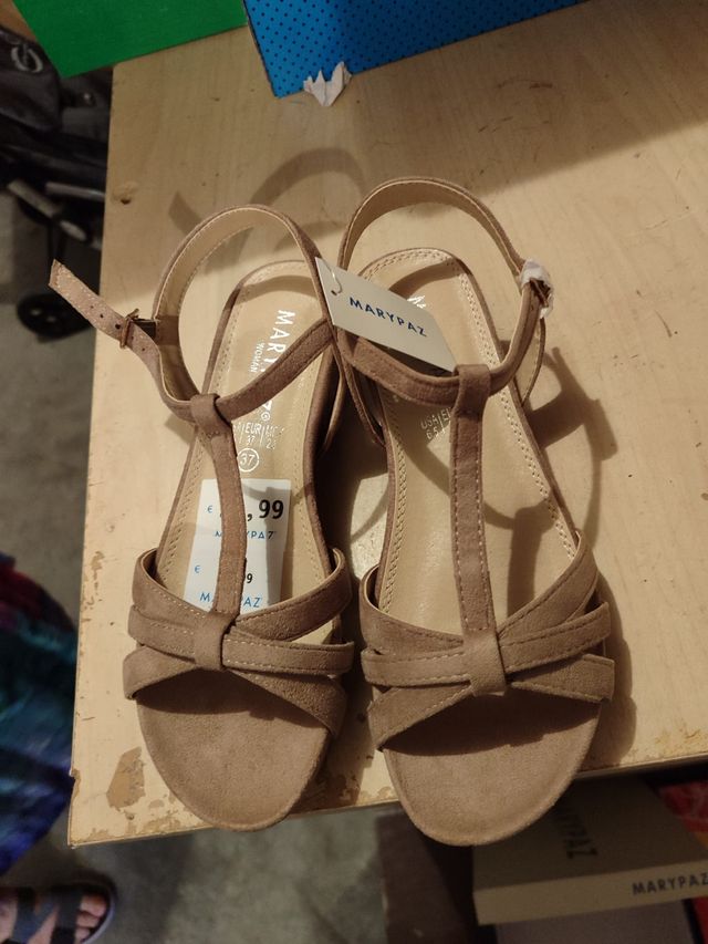 Sandalias MARYPAZ beige - talla 37