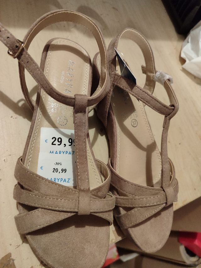Sandalias MARYPAZ beige - talla 37