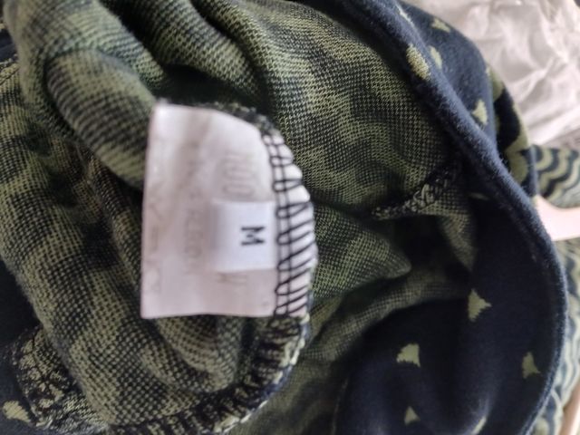 Vestido pichi M - Negro y Verde.