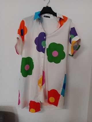 Vestido flores multicolor