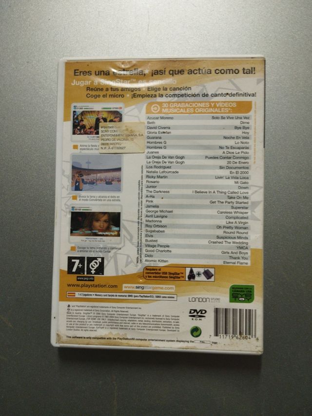 juegos Plau 2. Singstar