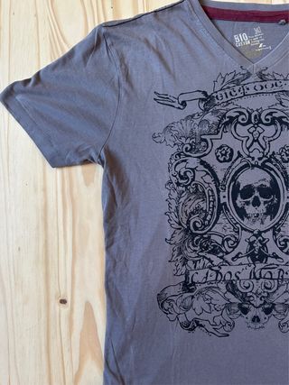 Camiseta calavera Retro Estilo Rock