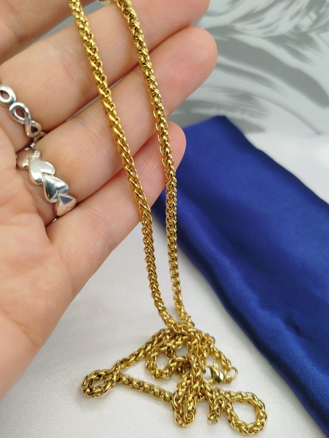 Cadena cordón 3mm de acero inoxidable