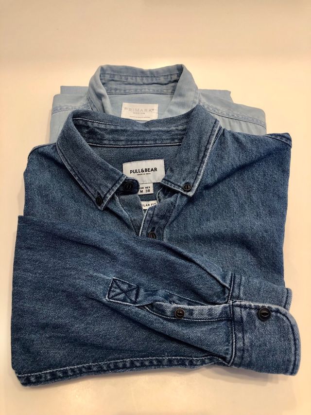 2 Camisas Vaqueras Pull&Bear y Primark